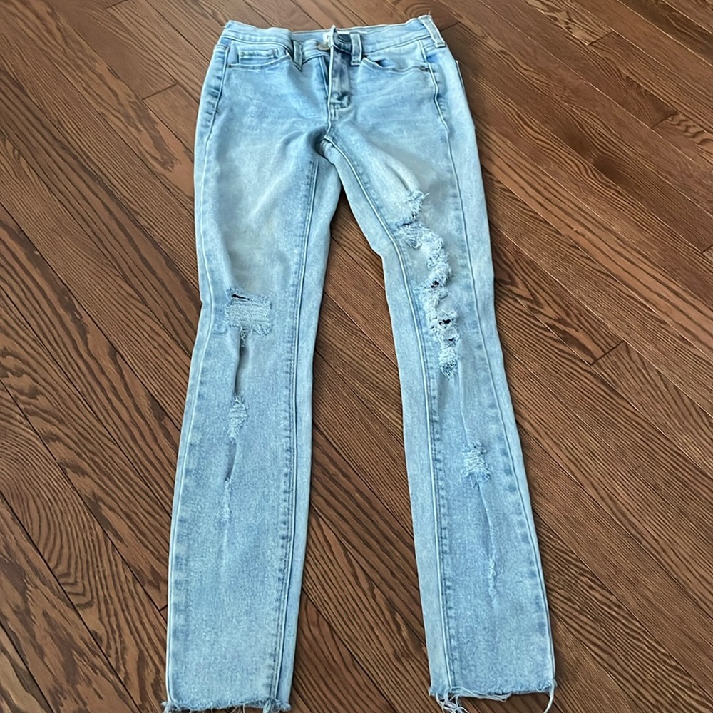mid rise skinny jeans